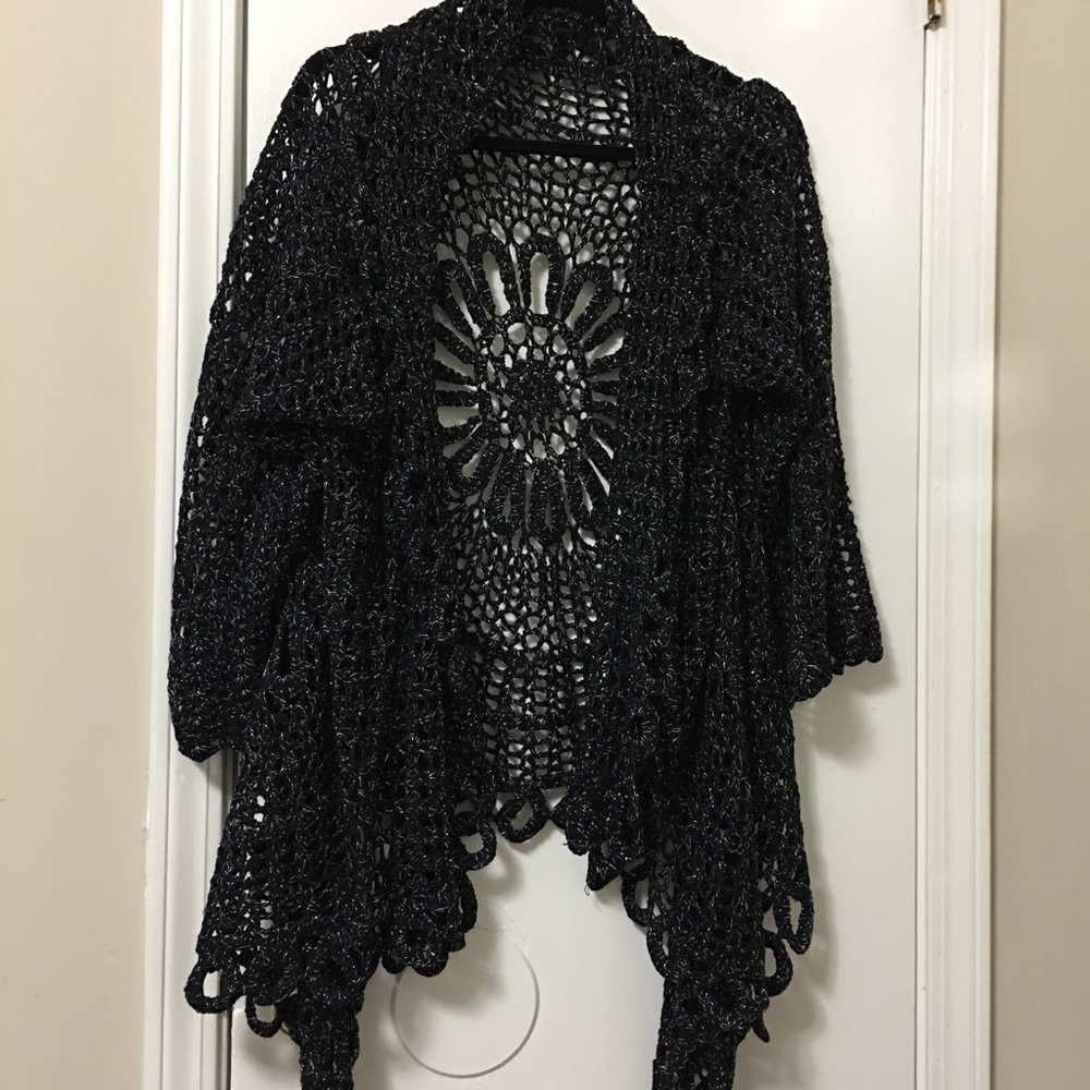 Black and silver cardigan